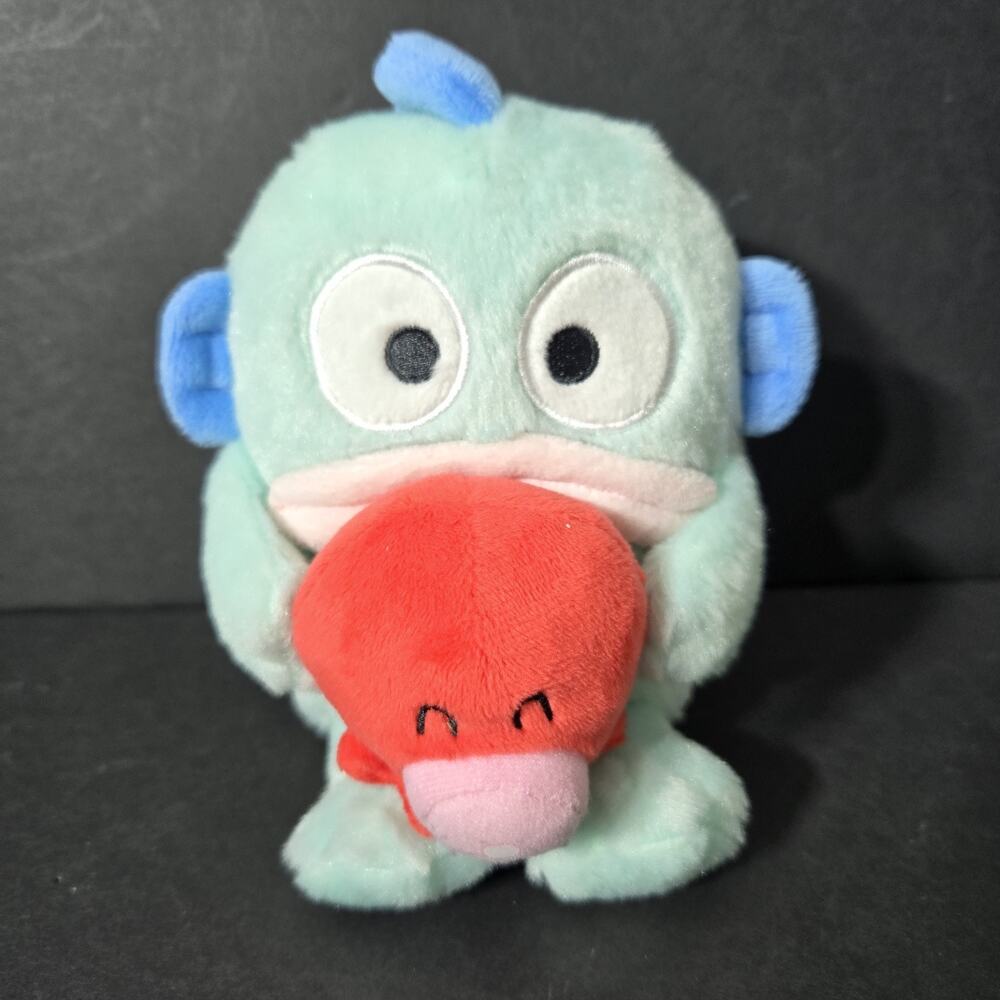 Sanrio Hangyodon With Friend Sayuri Squid 6" Stuffed Animal Plush Toy Anime Soft